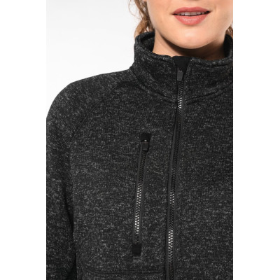 Ladies’ full zip heather jacket